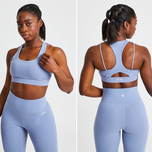 AYBL Core Sports Bra in Steel Blue - Picture 7 of 7